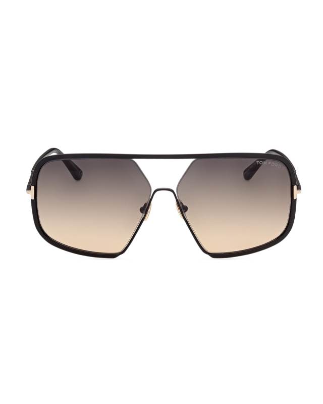 Warren Square Metal Semi-Shield Sunglasses
